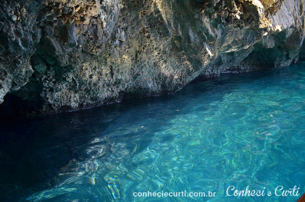 Blue Grotto cor da água em Malta