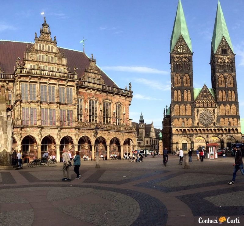 A cidade de Bremen no norte da Alemanha