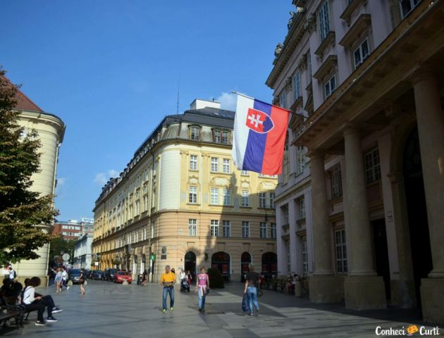 Bratislava, capital da Eslováquia.