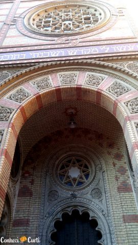 Detalhe da Sinagoga de Budapeste.